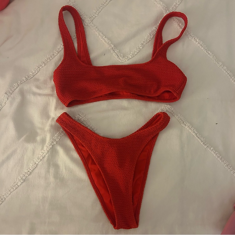 LA hearts by Pacsun red bikini